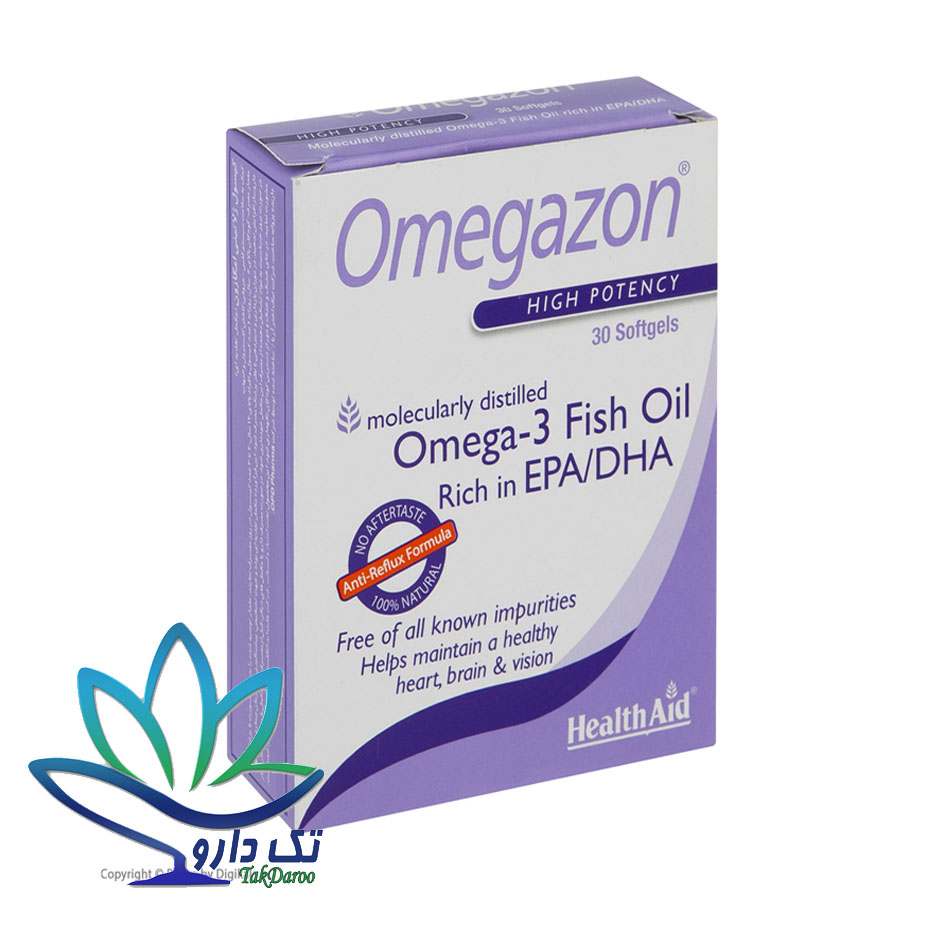 کپسول امگازون هلث اید 30 عدد کپسول امگازون هلث اید 30 عدد